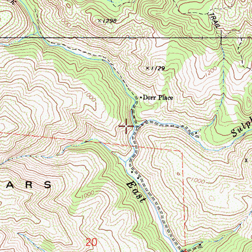 Topographic Map of Sulphur Creek, CA