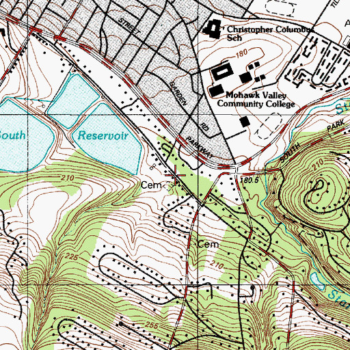 Topographic Map of School Number 5 (historical), NY