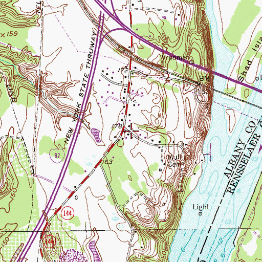 Topographic Map of School Number 2 (historical), NY