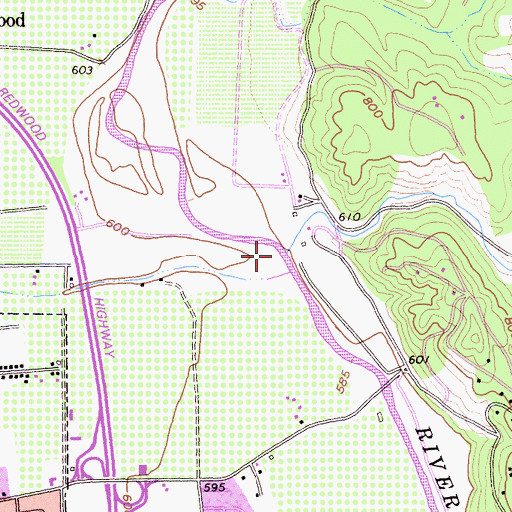 Topographic Map of Sulphur Creek, CA