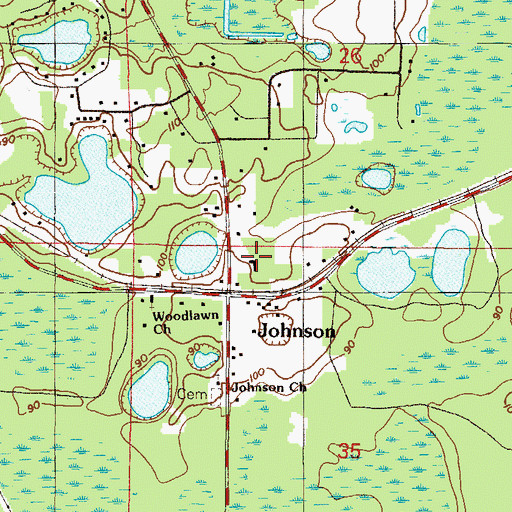 Topographic Map of The Word of Faith Church, FL