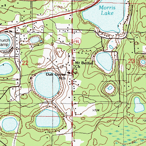 Topographic Map of Irene M Walker Head Start Center, FL