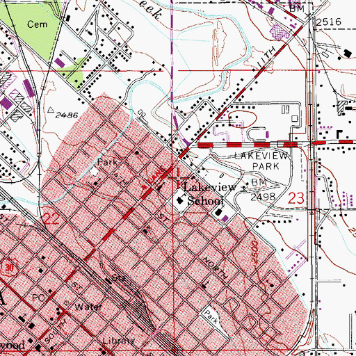 Topographic Map of Seventh Day Adventist Church, ID
