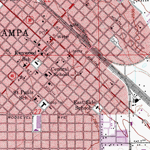 Topographic Map of Church of God, ID