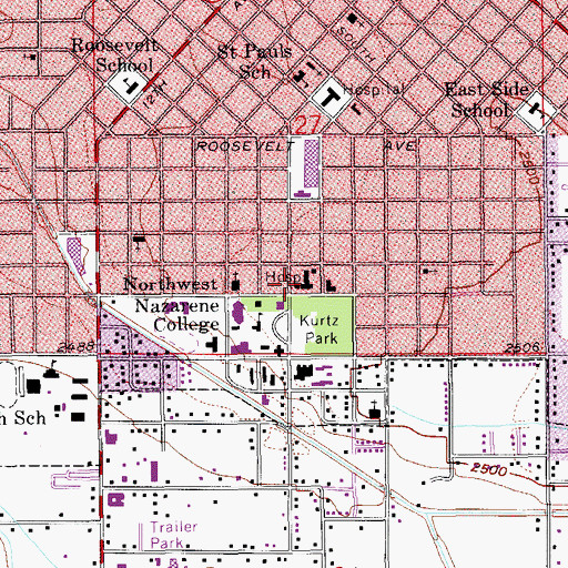 Topographic Map of Samaritan General Hospital (historical), ID