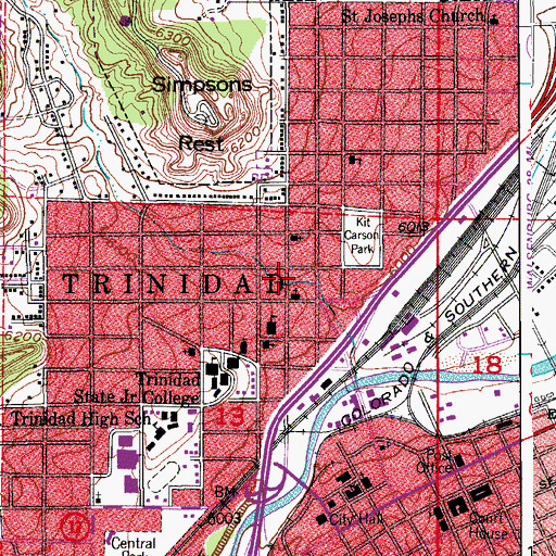 Topographic Map of Apostolic Church of Christ, CO