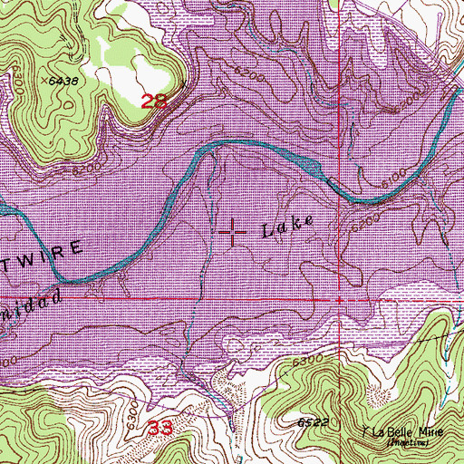 Topographic Map of Saint Thomas Public School (historical), CO