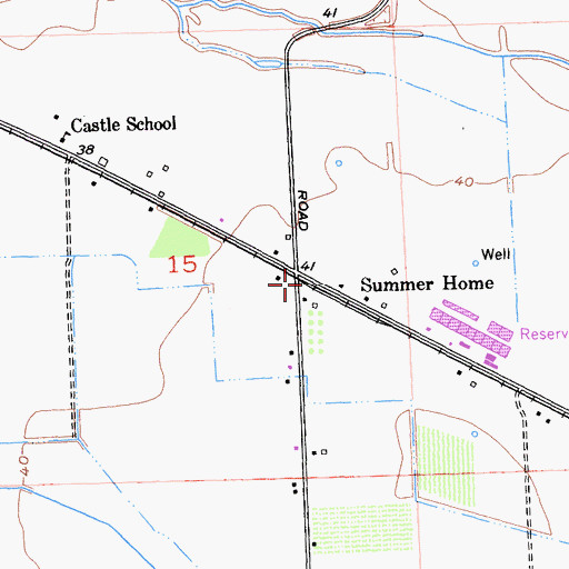 Topographic Map of Summer Home, CA