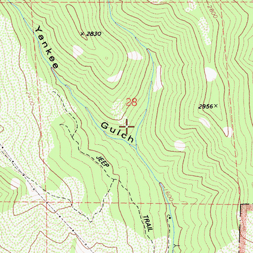 Topographic Map of Summit Gulch, CA