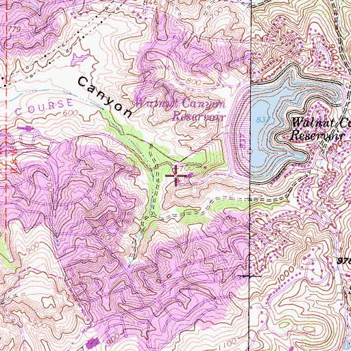 Topographic Map of Lenain Water Treatment Plant, CA