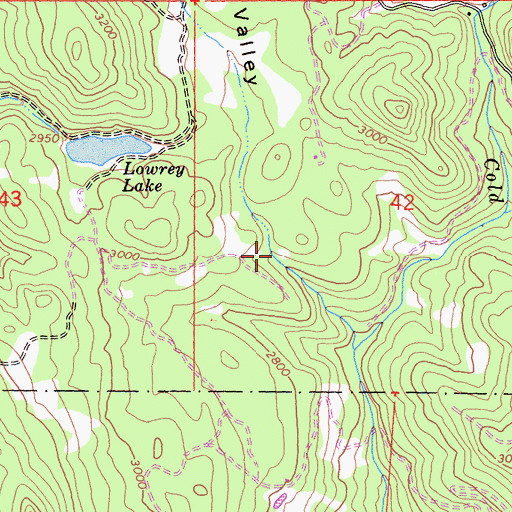 Topographic Map of Summit Valley, CA