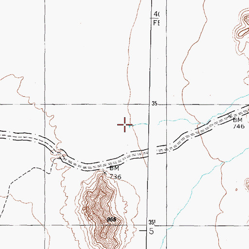 Topographic Map of Papago Wash, AZ