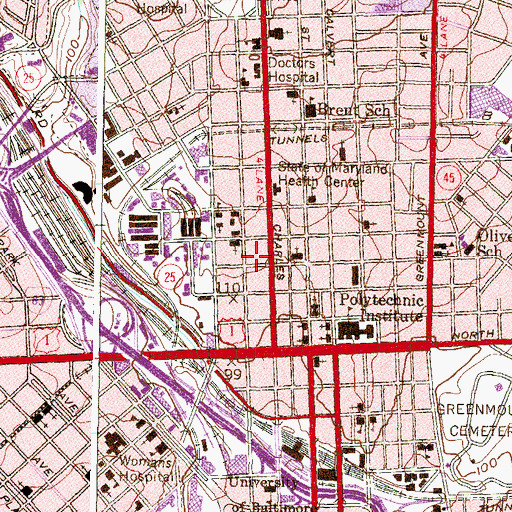 Topographic Map of Believer's Chapel, MD