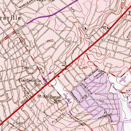 Topographic Map of Abundant Life Christian Church, MD