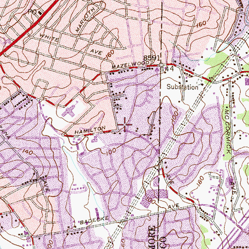 Topographic Map of Chinese Boxing Academy, MD