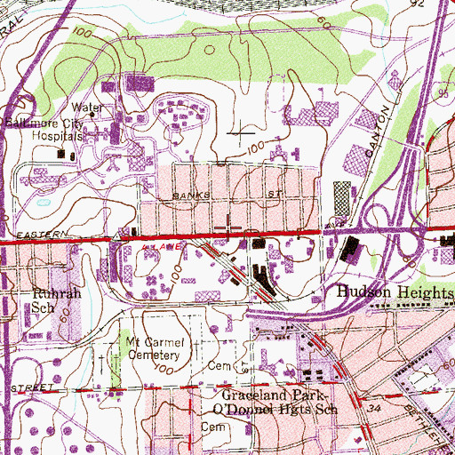 Topographic Map of Tae Kwon Do Academy, MD