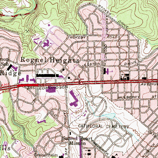 Topographic Map of Christ Deliverance Church, MD