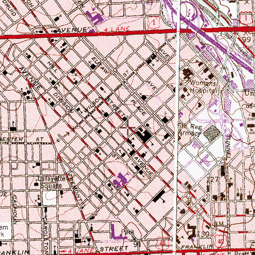 Topographic Map of Agape Christian Baptist Church, MD