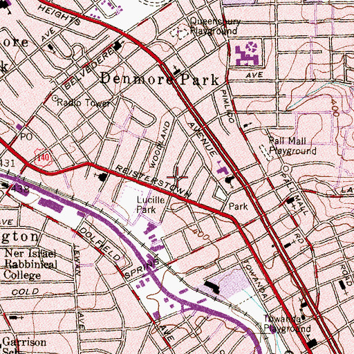 Topographic Map of Assembly Praise Convent, MD