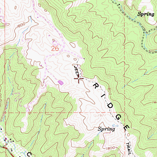 Topographic Map of Sunol Ridge, CA