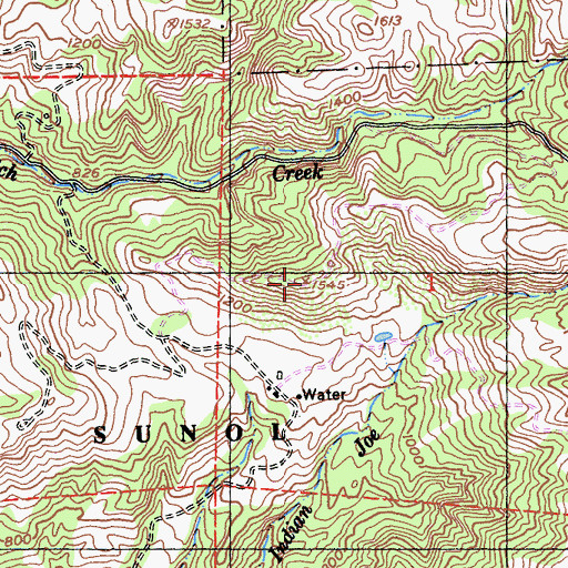 Topographic Map of Sunol Valley Regional Park, CA