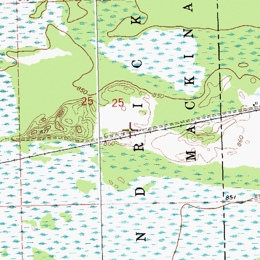 Topographic Map of Wilwin Station (historical), MI