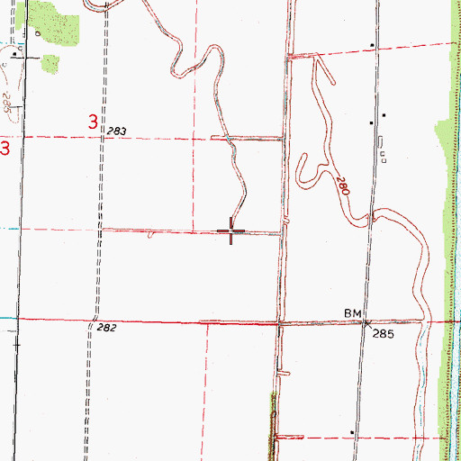 Topographic Map of Lower Castor River, MO
