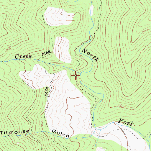 Topographic Map of Sur Cree Creek, CA