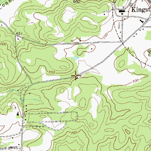 Topographic Map of Church of the Lord Jesus Christ Cemetery, GA