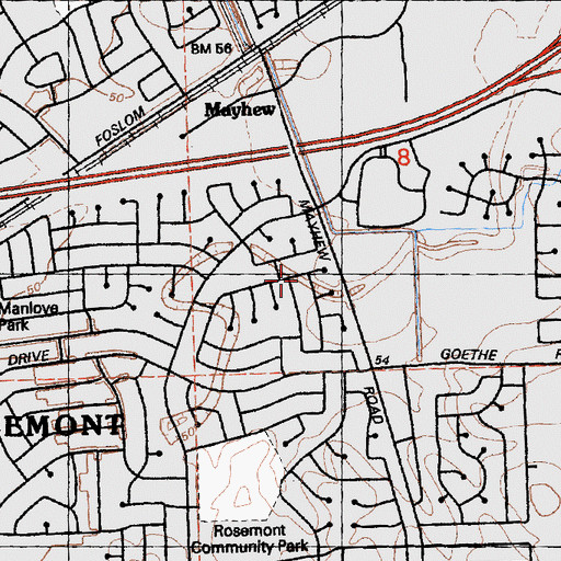 Topographic Map of Sutter Slough, CA