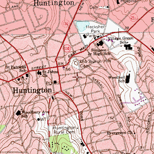 Topographic Map of Inter-County Research Laboratory, NY