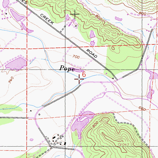 Topographic Map of Swartz Creek, CA