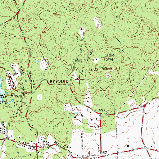 Topographic Map of Mackay Radio Station, NY