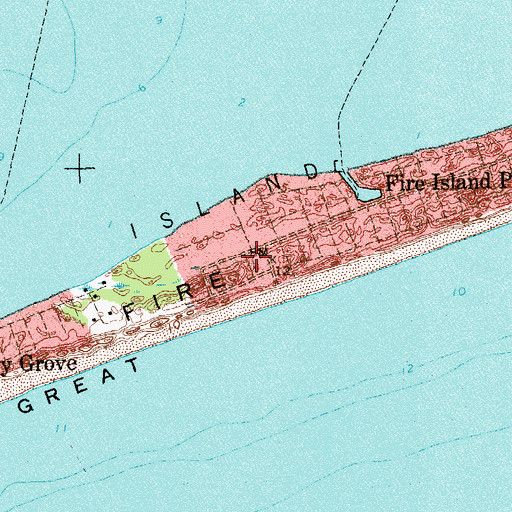 Topographic Map of Lone Hill Life Saving Station (historical), NY