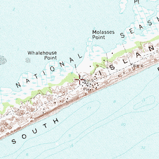 Topographic Map of Bellport Life Saving Station (historical), NY