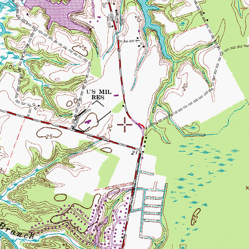 Topographic Map of Creekside Elementary School, VA