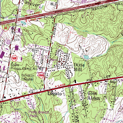 Topographic Map of Eagle View Elementary School, VA