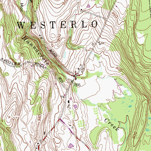 Topographic Map of School Number 2 (historical), NY