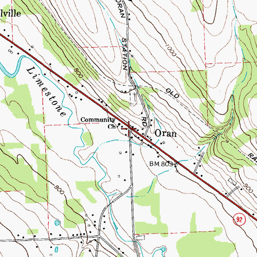 Topographic Map of School Number 14 (historical), NY