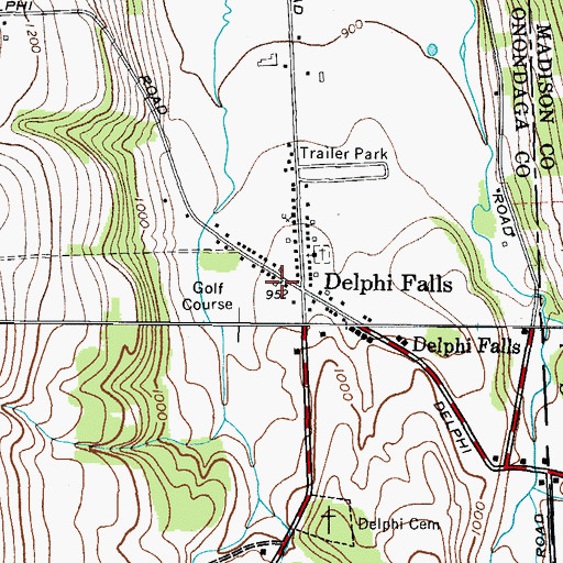 Topographic Map of School Number 15 (historical), NY