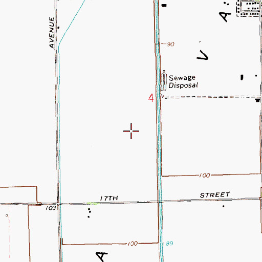 Topographic Map of Shields Lateral, AZ