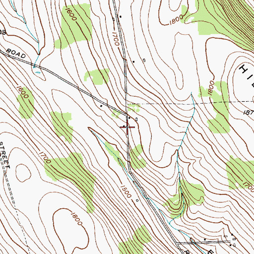 Topographic Map of Dutch Hill School (historical), NY