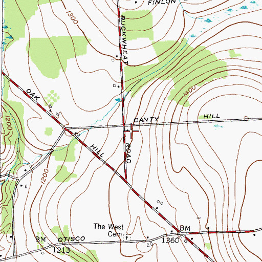 Topographic Map of School Number 3 (historical), NY