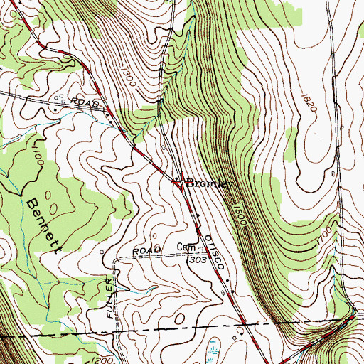 Topographic Map of School Number 7 (historical), NY
