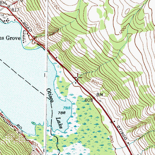 Topographic Map of School Number 12 (historical), NY