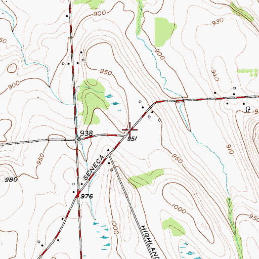 Topographic Map of School Number 7 (historical), NY