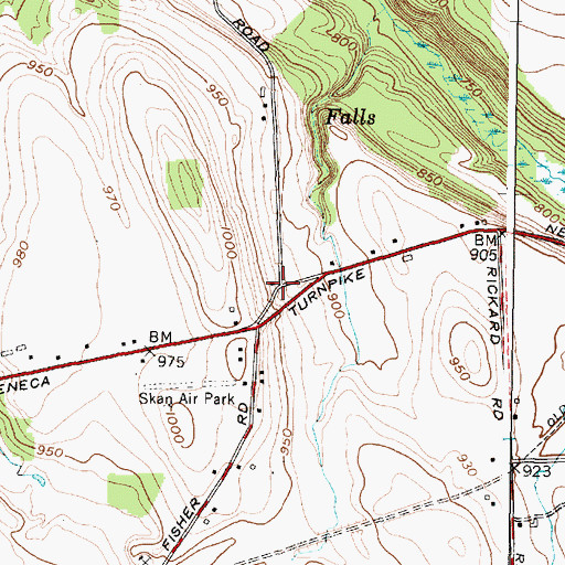 Topographic Map of School Number 12 (historical), NY