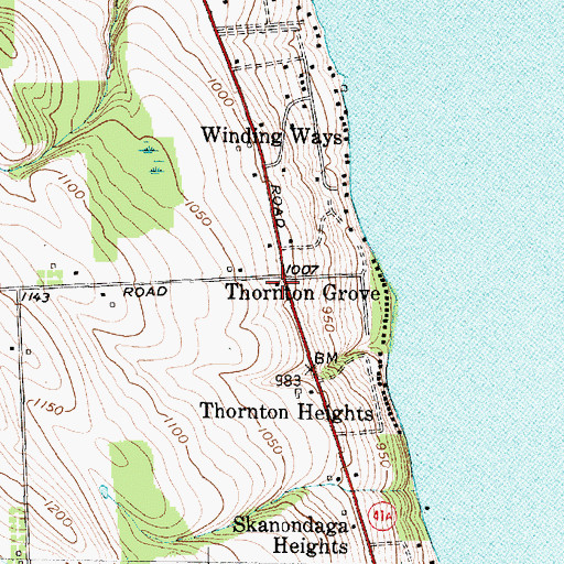 Topographic Map of School Number 18 (historical), NY