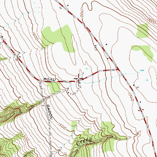 Topographic Map of School Number 5 (historical), NY