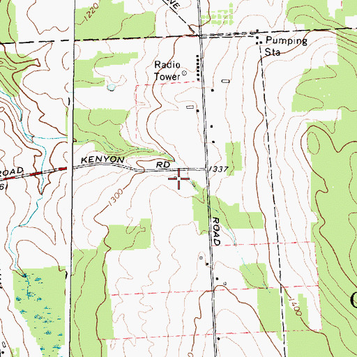 Topographic Map of School Number 2 (historical), NY